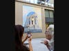 Phase one of the murals along the Modera alley featured portraits of local people by artist Christian Blanxer.