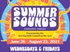 The Summer Sounds Concert Series features live bands and food trucks every Wednesday and Friday night.