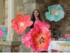 Artist Hannah Jupiter brought her fun florals. Her work is currently on exhibit at the Queen City Gallery at Montefiore New Rochelle. 