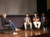 ArtsFest Film Festival judge Ross Cooper interviewed film makers Delano Allen, Eric Louis Jimenez and Shanice Wilcox on stage at The Picture House