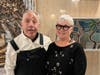 Artist Scott Seaboldt with curator Erika Hibbert, a New Rochelle based artist, curator and FASNY visual arts instructor.