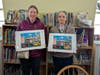 Artist Nicky Serrano and curator Jodie Moise at the Huguenot Children's Library