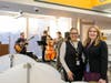 NRPLF Executive Director Nina Robertson and NRPL Director Eugenia Schatoff enjoy the sounds of Mudsole in the Bliss Music Center