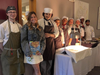 Restarateur Sabrina Rudin with the student chefs who prepared recipes from her cookbook.