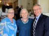 NRCCS President Karenann Carty with Stephanie Tomei , Co-President of the New Rochelle Public Library Foundation and Tom Gallin, husband of Community Champion Ally Gallin.
