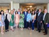 Board members from the Hudson Park Children's Greenhouse turned out to support their colleague Liz Aiello. 