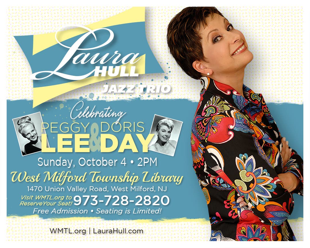 Friends of the Library Presents Vocalist Laura Hull Trio Celebrating Peggy Lee & Doris Day