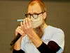A representative from Imagination Theater shows the kids an example of an e-cigarette and talked about the dangers of vaping.