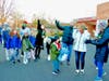 Wescott School teachers and kids were "Caroling for Kentucky" on the circle drive, while they accepted monetary donations for the victims of the recent rash of tornados that traveled through six states last week, causing the most damage in Kentucky.  