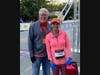 Asha Bush, 35, of Cudahy, Wisconsin, with Edward Hospital President & CEO Joe Dant, was the winner of the women’s division of the Healthy Driven Naperville 5K with a time of 20:05.