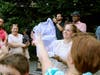 Sammie Robinson, RN, Edward Hospital Labor and Delivery, releases butterflies during the annual SHARE Wings of Hope Angel Garden Blessing & Butterfly Release on June 21 at Edward Hospital.