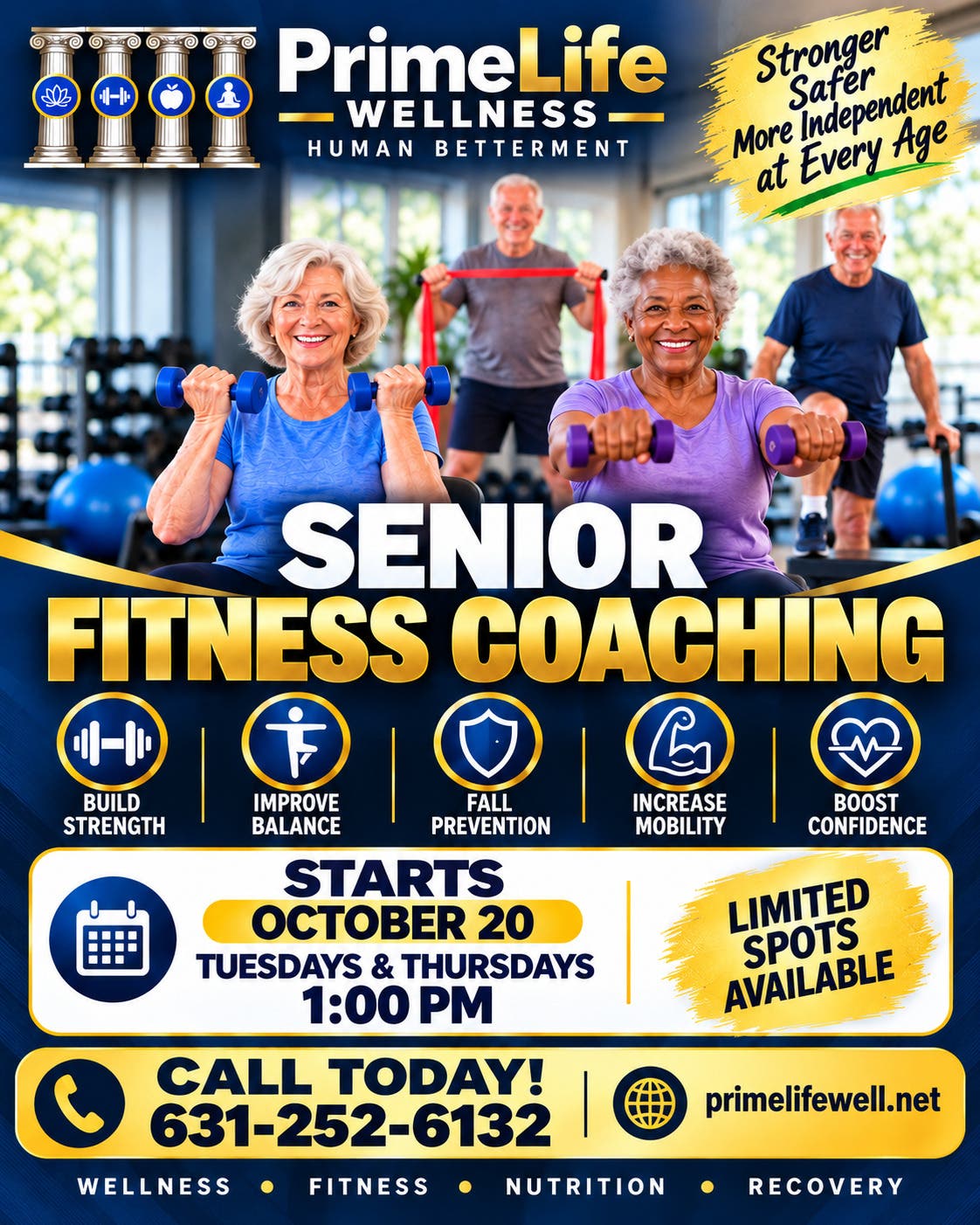 Getting Older Doesn’t Mean Giving Up Strength, Balance, or Independence!