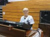 Nancy Faust, the former stadium organist for the Chicago White Sox, was on hand to provide musical support for the proceedings. She had performed at the 2017 event as well.