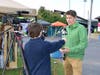 Matt Baron speaks to the media during a 2022 Guinness World Record attempt at holding the world's largest dog wedding. In addition to writing for numerous media outlets as a journalist, Baron has provided media relations for over 150 clients since 2006.
