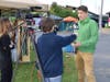 Matt Baron speaks to the media during a 2022 Guinness World Record attempt at holding the world's largest dog wedding. In addition to writing for numerous media outlets as a journalist, Baron has provided media relations for over 150 clients since 2006.