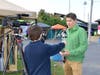Matt Baron speaks to the media during a 2022 Guinness World Record attempt at holding the world's largest dog wedding. In addition to writing for numerous media outlets as a journalist, Baron has provided media relations for over 150 clients since 2006.