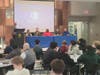 NIU at RVC senior Hayden Brown speaks during the panel discussion: "Having the passion for wanting to take things apart, putting them back together, figuring out how they work and wanting to know how things work is really all you need in engineering."