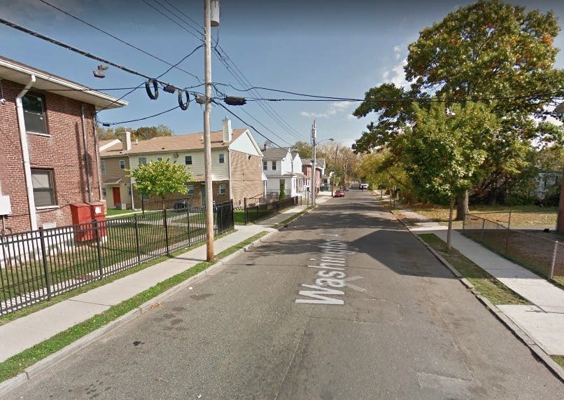 Area near where a child was abandoned, authorities said.