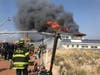 UPDATE: The damaged boardwalk was closed. Firefighters battled a structure fire at a pavilion in Ocean Grove.