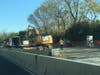 Photos show that work on the bridge is continuing. 