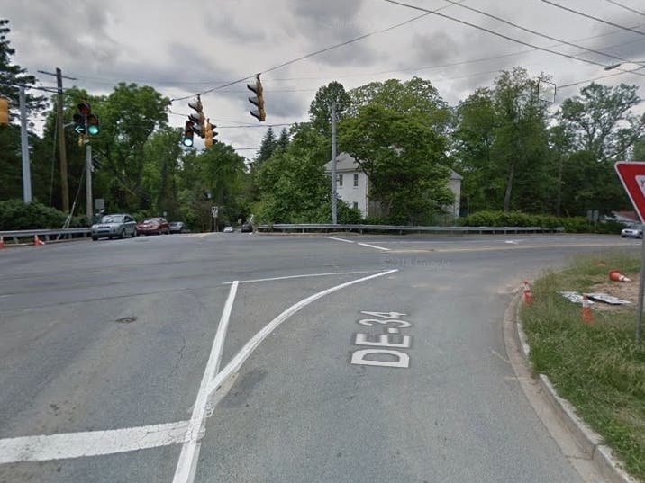 Faulkland Road, from the east side of the Newport Gap Pike in Wilmington.