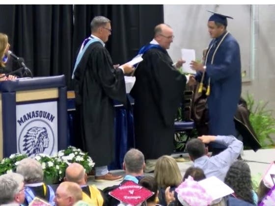 Now you can watch Manasquan's graduation ceremonies, which were held on Thursday.