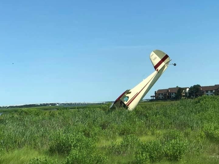 A plane accident was reported in Ocean City on Sunday.