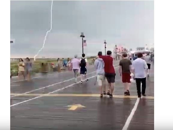 Unbelievable: Lightning came crashing down on New Jersey on Wednesday, and here is where it landed.