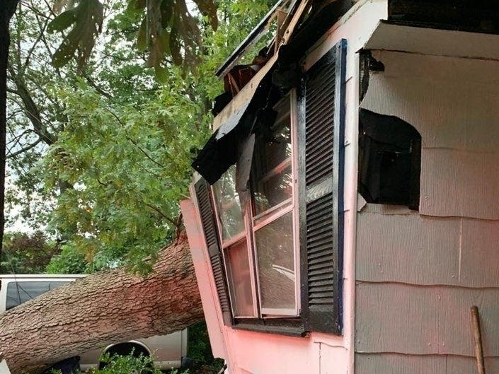 This was some of the damage at the Jersey Shore during a July storm.