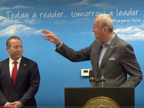 US Rep. Josh Gottheimer, NJ Gov. Phil Murphy