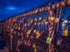 The love locks were placed on a fence near the Manasquan Inlet.