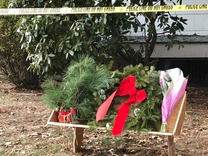 Neighbors are doing what they can in their grief for the New Jersey couple who never left each other's sights. Both were killed in the tragedy.
