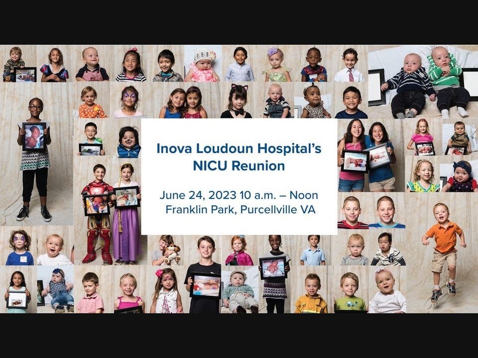 Inova Loudoun Hospital Hosting 17th Annual NICU Reunion Leesburg, VA