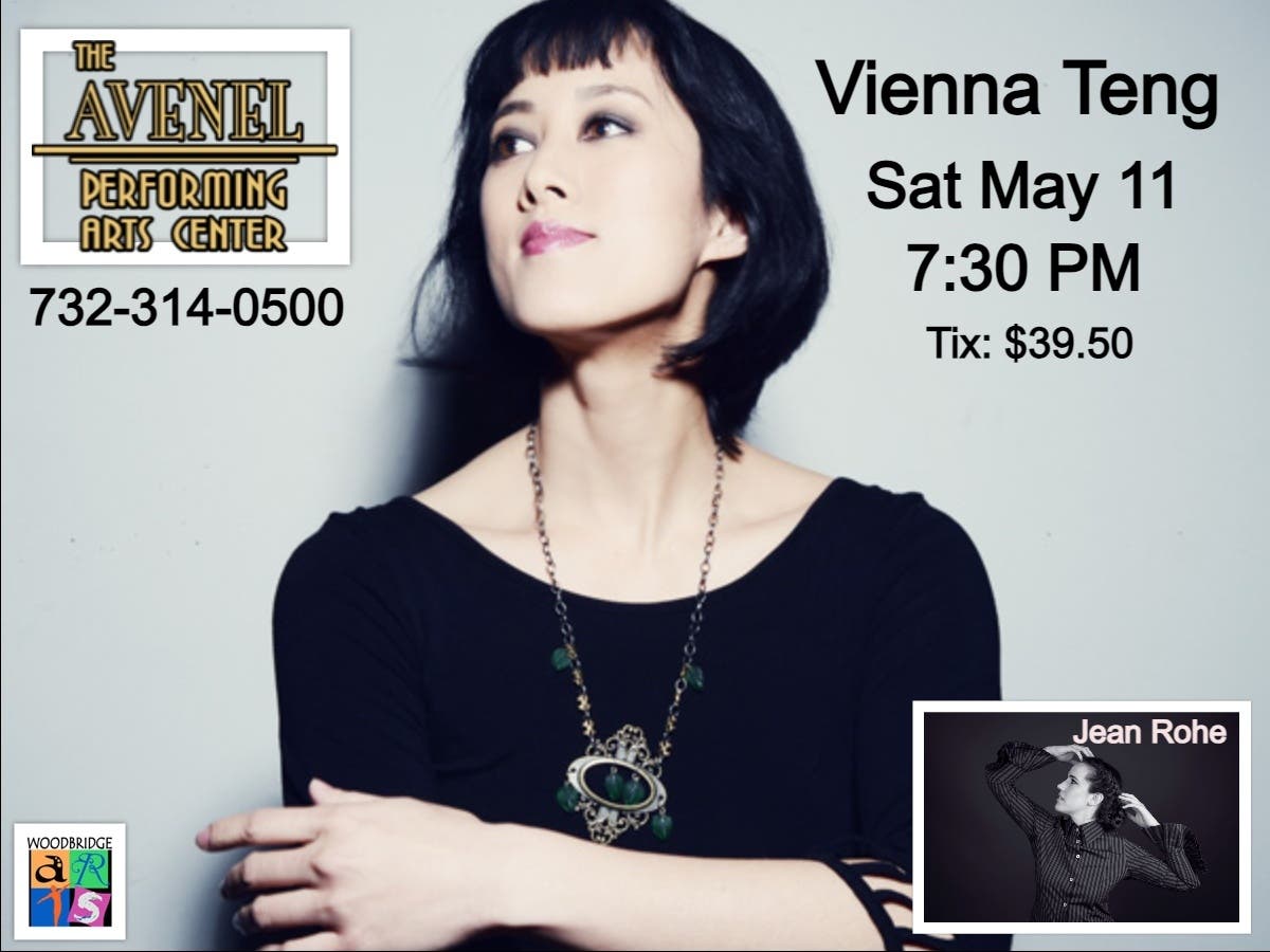 May 11 Vienna Teng in Concert w/opener Jean Rohe Woodbridge, NJ Patch