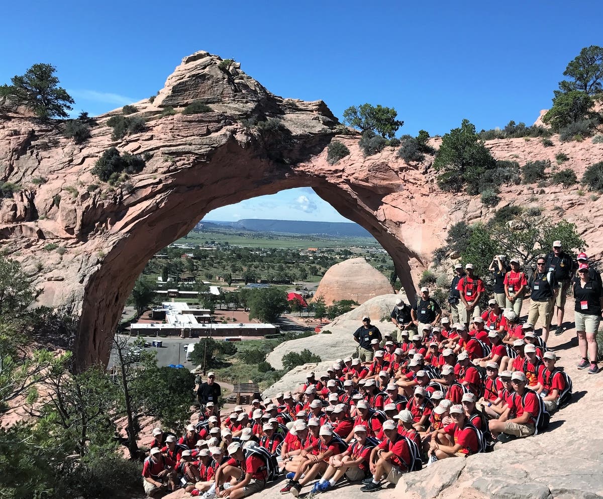 Youth members of the Pikes Peak Young Marines traveled to Window Rock AZ to honor Navajo Code Talkers from WWII