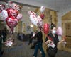 Sonia Jimenez Timbers of Shorewood employee delivers special Valentine’s Day surprises to residents. The gifts were purchased by Families of residents, Timbers’ neighbors and local businesses. 