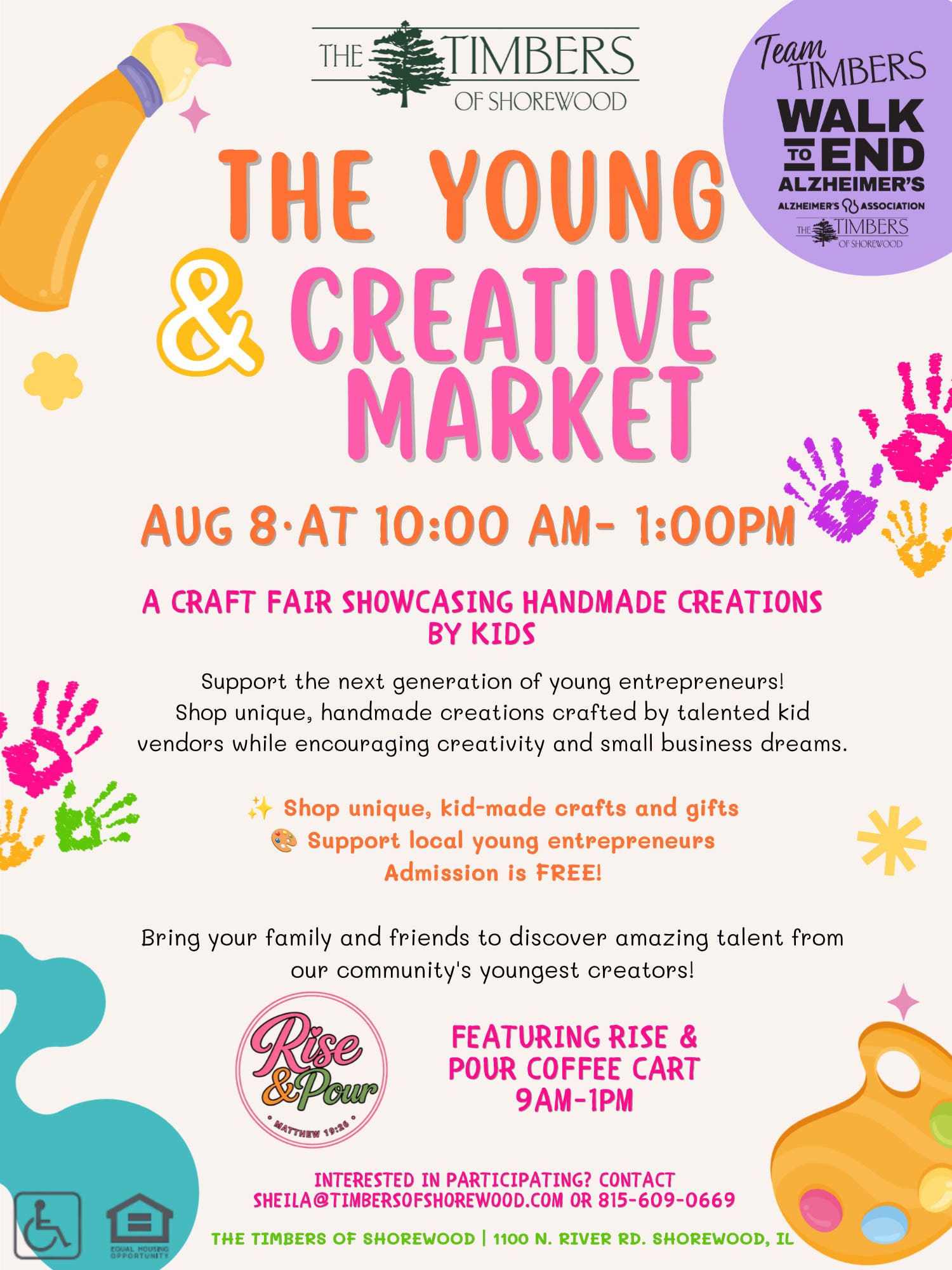 Young Creators to Showcase Talents at The Timbers of Shorewood’s "Young & Creative Market"