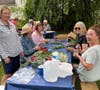members sharing food