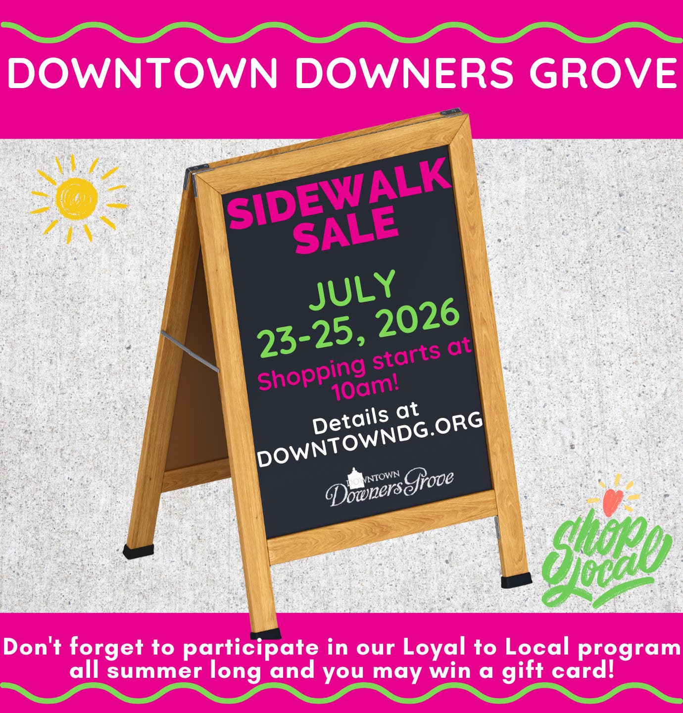 Sidewalk Sale Downtown Downers Grove
