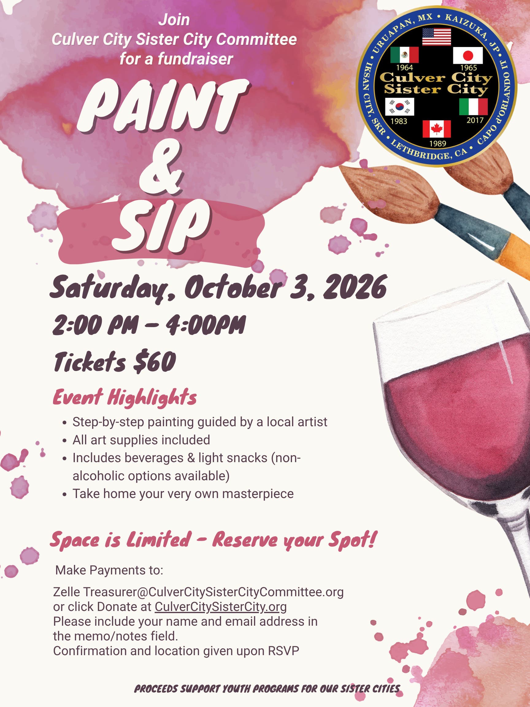 Paint & Sip Fundraiser