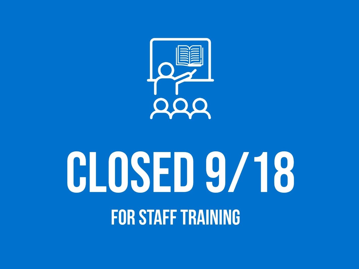 Library closed 9/18