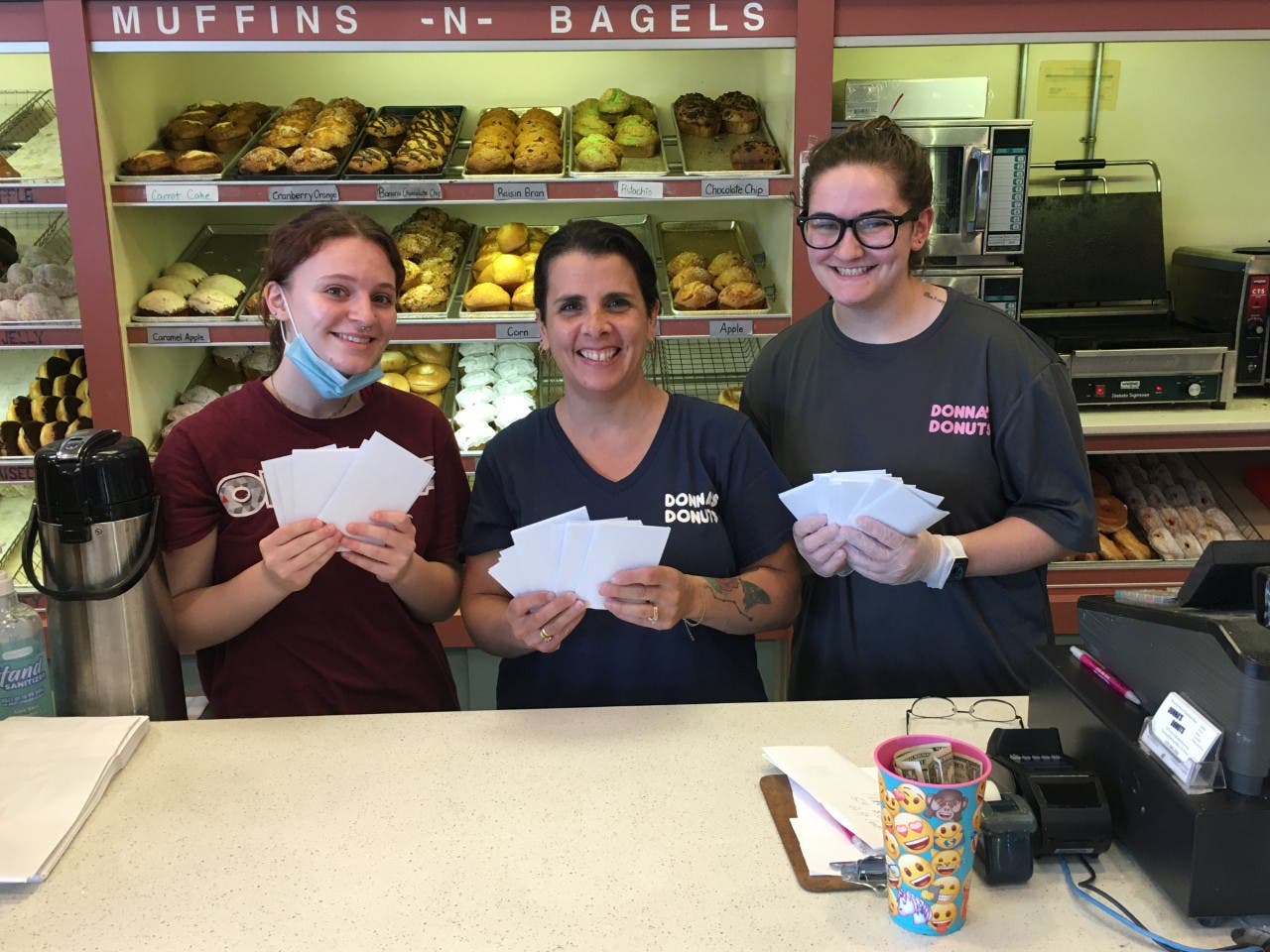 Donna's Donuts Donate Gift Cards To Library Donna's Donuts Donate Gift Cards To Library
