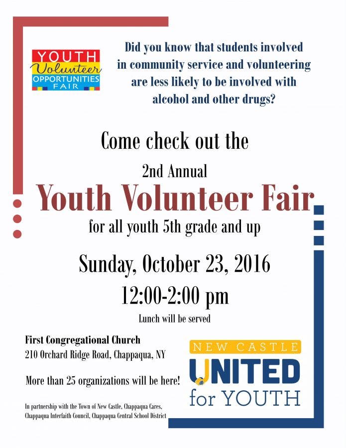 Youth Volunteer Opportunities Fair In Chappaqua Sunday Chappaqua, NY