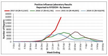 Flu seasons in New York