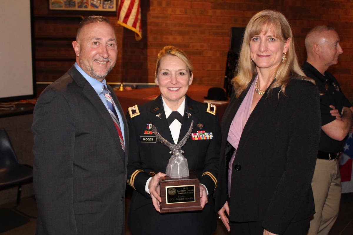 Angela Woods received the seventh annual Rockland County Freedom Award March 5, 2019.