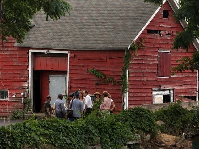 Cropsey Farm's historic barn in 2010, when a deal was reached to preserve and farm the property.