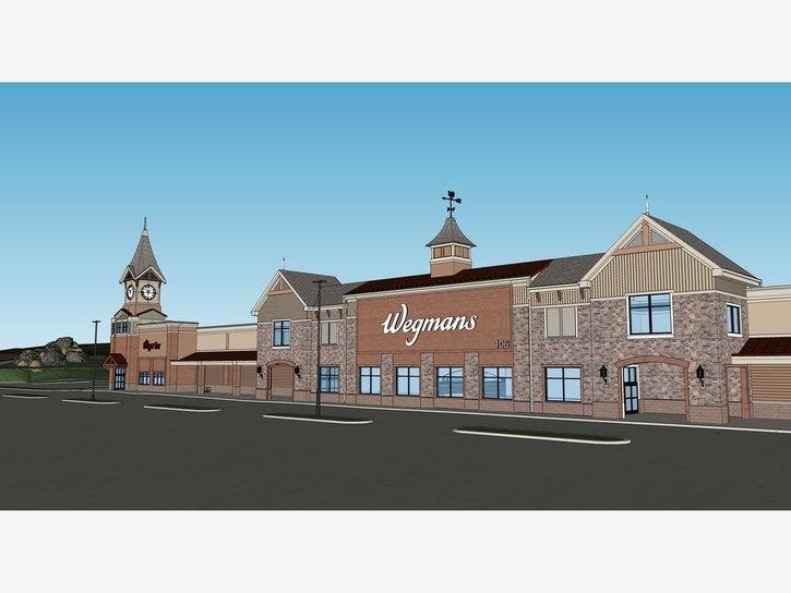 rendering of Wegmans' Harrison store, now under construction