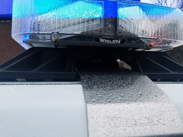Jenna Fisher, Patch, Massachusetts, MA, urban, city, rainy, Weather, raining, police car lights, police light, Police & Fire, police car, po
