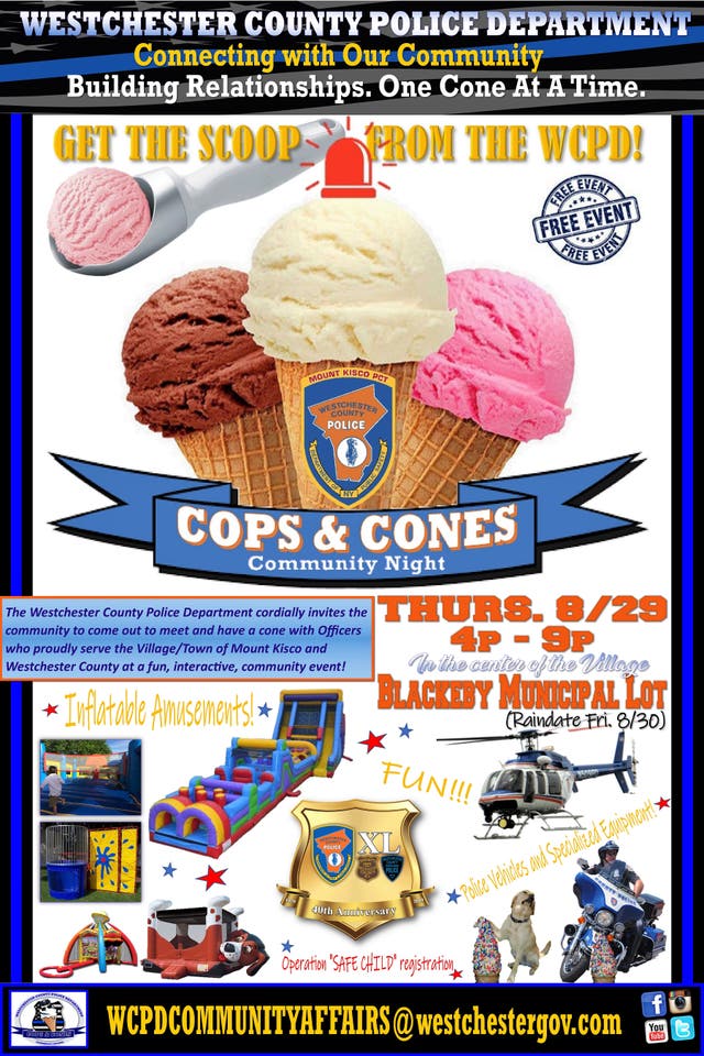 Cops & Cones Community Event In Mount Kisco Aug. 28 | Chappaqua, NY Patch
