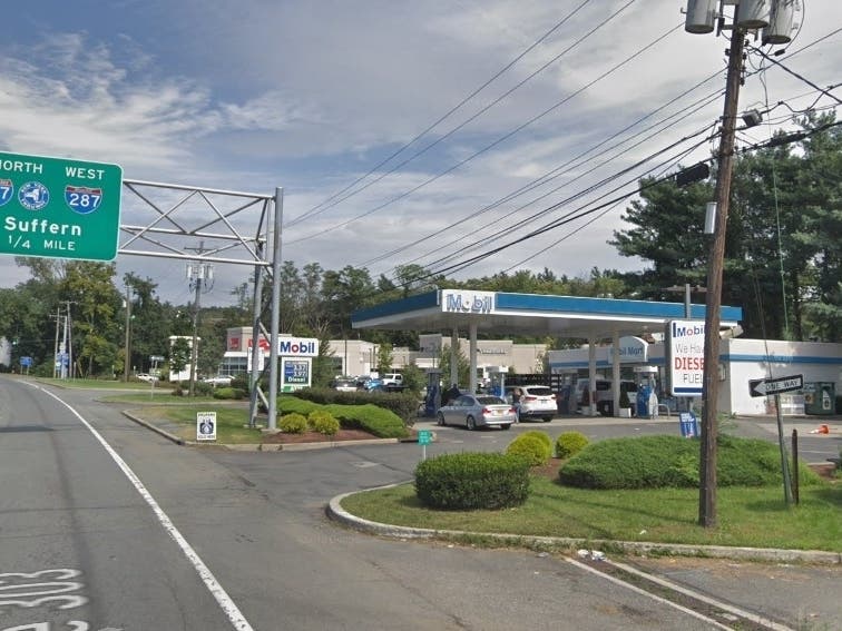 The Mobil station store was robbed early Dec. 10 and police are searching for two men.